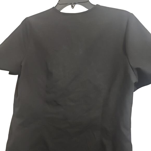 Figs Scrub Top Womens Size Small Black Front Pocket Medical Ladie Nurse Wear - Picture 6 of 6